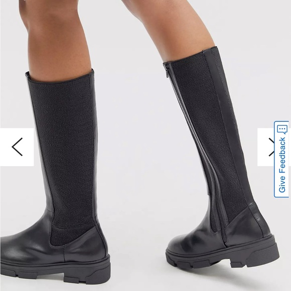 NEW Urban Outfitters Becky Riding Boots BLACK 38 - in its original box. - Picture 5 of 5